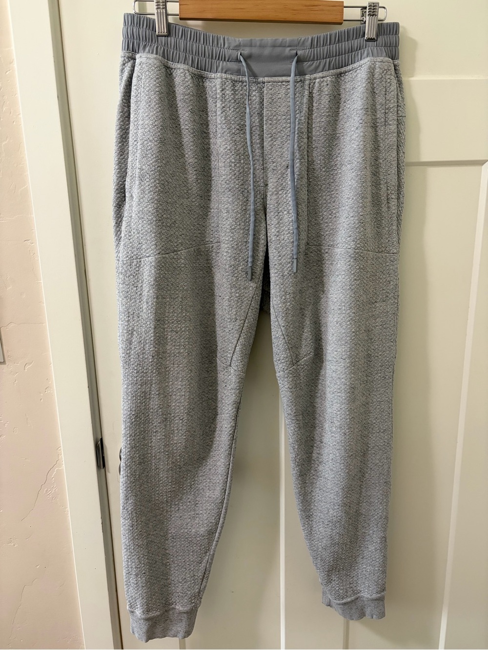 Lululemon At Ease Jogger Pants, Light Grey, Men's Size L